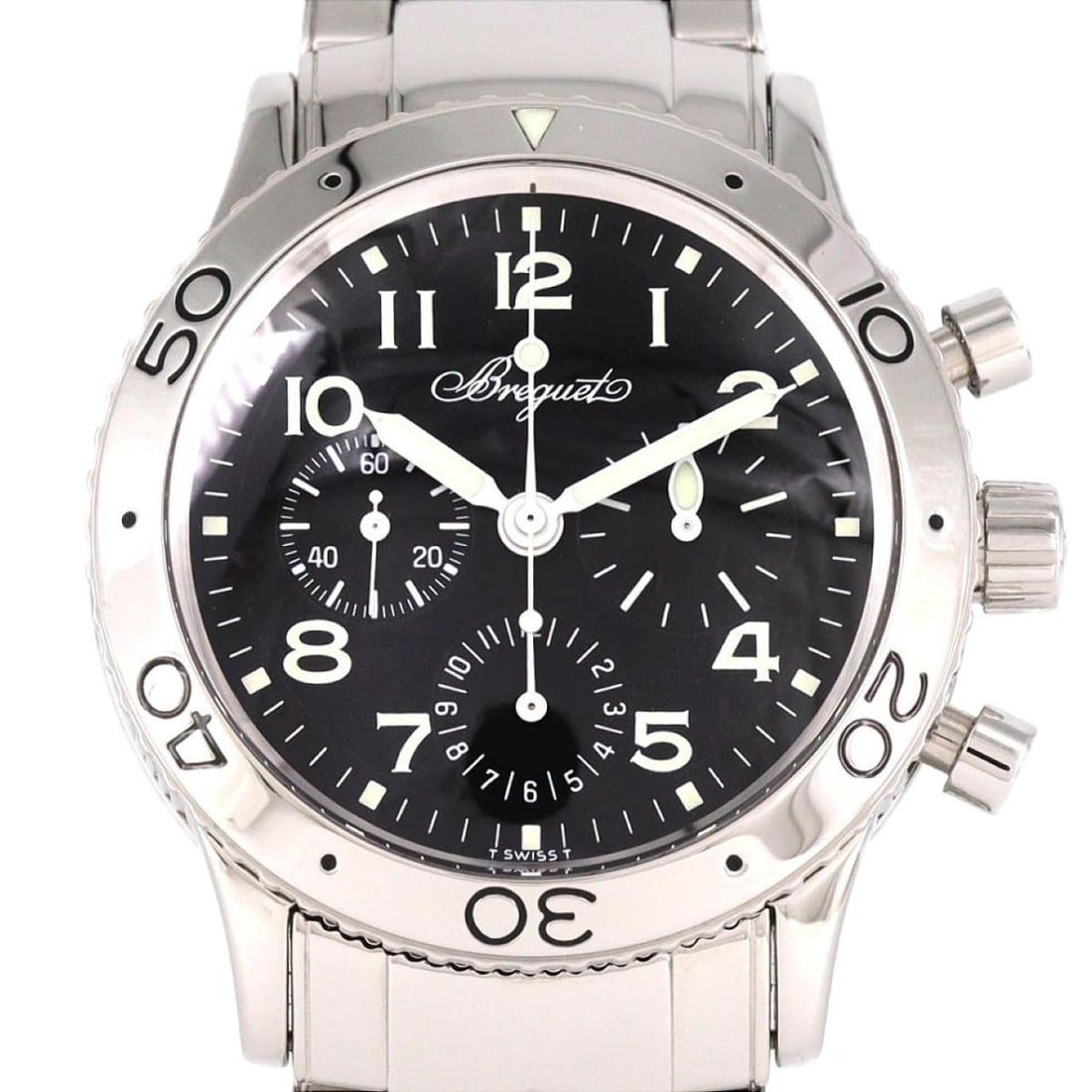 Breguet Aeronavale 3800ST 92 SW9 Stainless Steel Automatic Men's Wristwatch: Breguet Aeronavale 3800ST 92 SW9 Stainless Steel Automatic Men's Wristwatch The Breguet Aeronavale 3800ST/92/SW9 is a men's pre-owned wristwatch that exemplifies both military heritage and elegant des