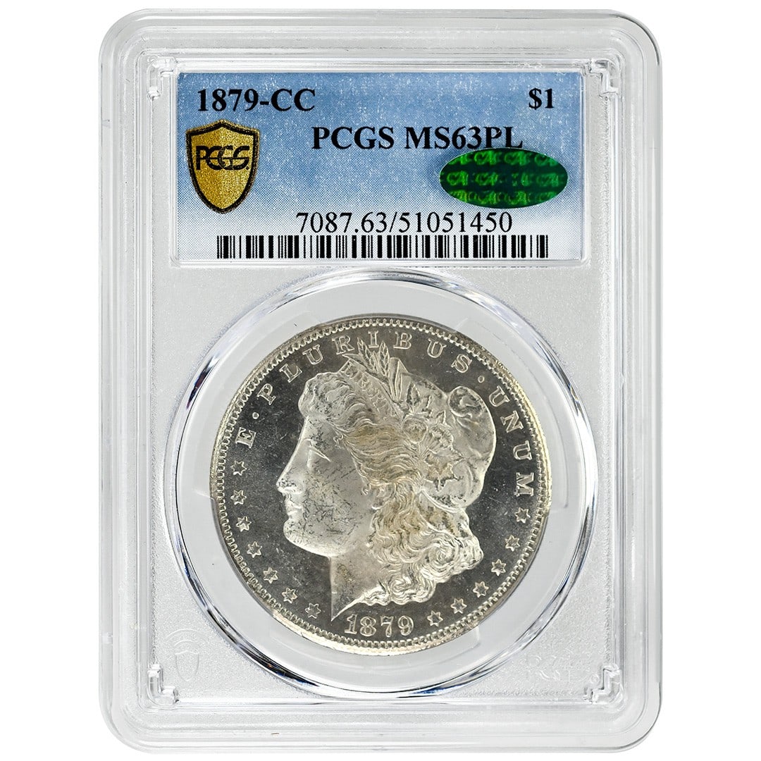 1879 Carson City Morgan Silver Dollar PCGS MS63PL CAC (1 of 4)
