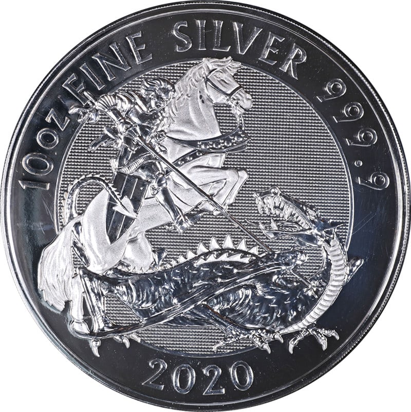 Great Britain Valiant 10 Ounce Silver Coin 2020 (1 of 2)