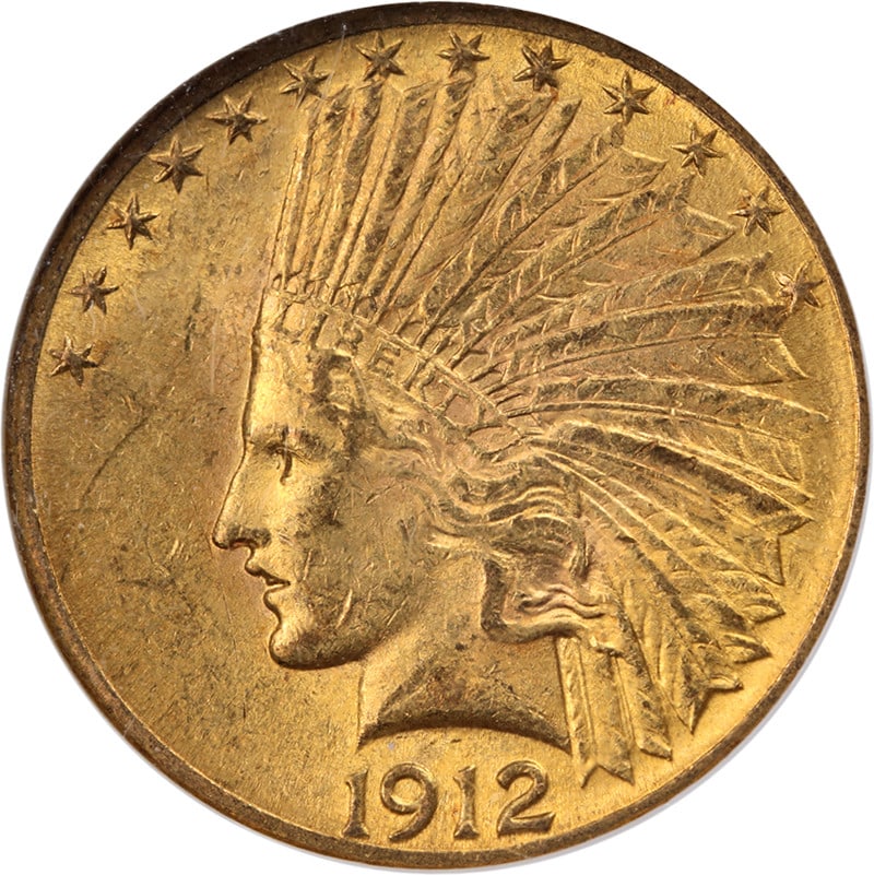 1912 P Indian Head $10 Gold NGC MS61 (1 of 4)