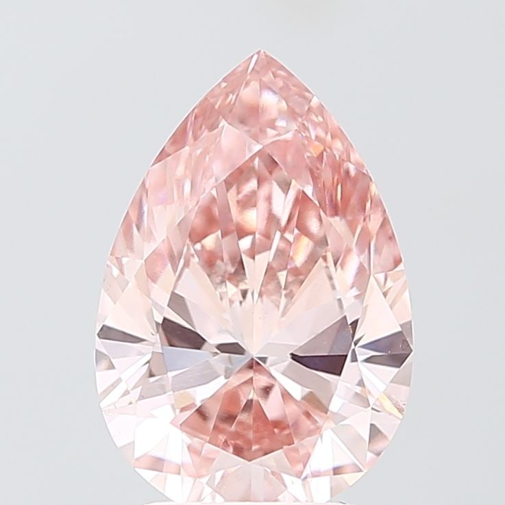 Loose Diamond - PEAR 3.01ct Fancy Vivid Pink VS1: Loose Diamond - PEAR 3.01ct Fancy Vivid Pink VS1 Source: This is a real non-mined Diamond that has been grown in a lab Shape: PEAR Carats: 3.01 Color: Fancy Vivid Pink Certification: NONE Video: