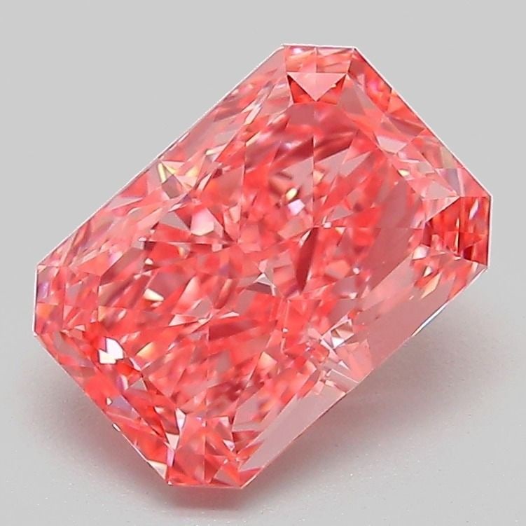 Loose Diamond - RADIANT 2.09ct Fancy Vivid Pink VVS2: Loose Diamond - RADIANT 2.09ct Fancy Vivid Pink VVS2 Source: This is a real non-mined Diamond that has been grown in a lab Shape: RADIANT Carats: 2.09 Color: Fancy Vivid Pink Certification: IGI Video: