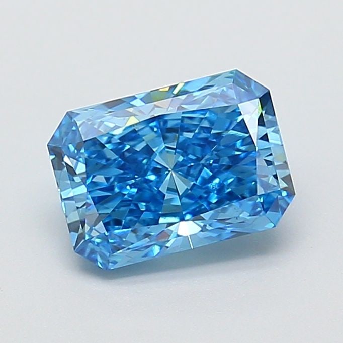 Loose Diamond - RADIANT 1.7ct Fancy Vivid Blue VS1: Loose Diamond - RADIANT 1.7ct Fancy Vivid Blue VS1 Source: This is a real non-mined Diamond that has been grown in a lab Shape: RADIANT Carats: 1.7 Color: Fancy Vivid Blue Certification: IGI Video: