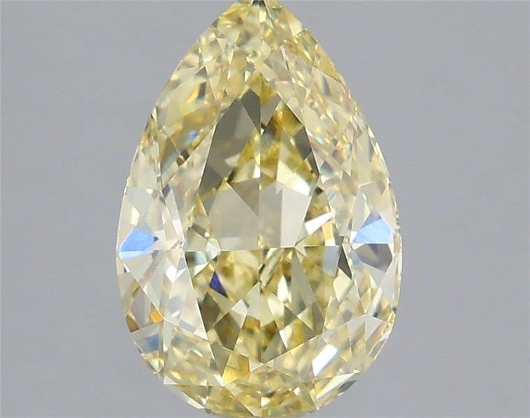 Loose Diamond - PEAR 2.57ct Fancy Intense Yellow VS1: Loose Diamond - PEAR 2.57ct Fancy Intense Yellow VS1 Source: This is a real non-mined Diamond that has been grown in a lab Shape: PEAR Carats: 2.57 Color: Fancy Intense Yellow Certification: IGI Video