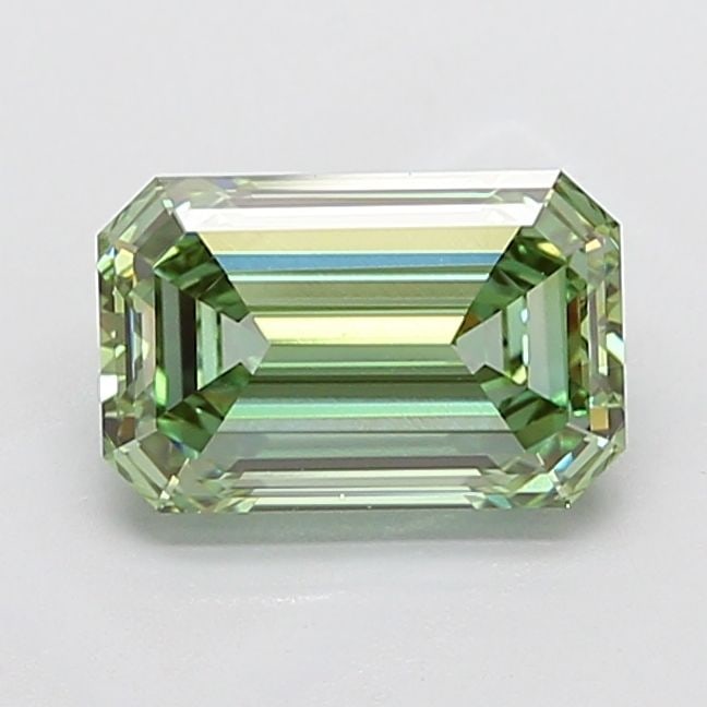 Loose Diamond - EMERALD 3.2ct Fancy Vivid Green VVS2 (1 of 1)