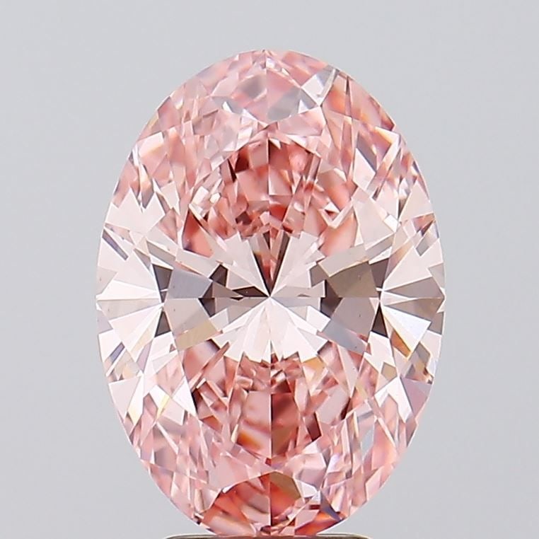 Loose Diamond - OVAL 4.59ct Fancy Vivid Pink VS1: Loose Diamond - OVAL 4.59ct Fancy Vivid Pink VS1 Source: This is a real non-mined Diamond that has been grown in a lab Shape: OVAL Carats: 4.59 Color: Fancy Vivid Pink Certification: IGI Video: