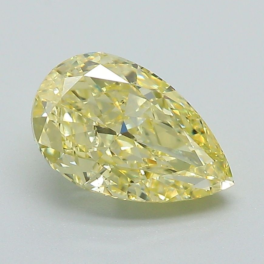 Loose Diamond - PEAR 2.0ct Fancy Intense Yellow VS2: Loose Diamond - PEAR 2.0ct Fancy Intense Yellow VS2 Source: This is a real non-mined Diamond that has been grown in a lab Shape: PEAR Carats: 2.0 Color: Fancy Intense Yellow Certification: IGI Video: