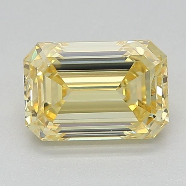 Loose Diamond - EMERALD 1.03ct Fancy Intense Yellow VS1: Loose Diamond - EMERALD 1.03ct Fancy Intense Yellow VS1 Source: This is a real non-mined Diamond that has been grown in a lab Shape: EMERALD Carats: 1.03 Color: Fancy Intense Yellow Certification: IGI