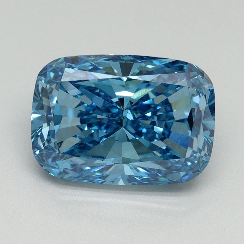 Loose Diamond - CUSHION MODIFIED 3.02ct Fancy Vivid Blue VS1: Loose Diamond - CUSHION MODIFIED 3.02ct Fancy Vivid Blue VS1 Source: This is a real non-mined Diamond that has been grown in a lab Shape: CUSHION MODIFIED Carats: 3.02 Color: Fancy Vivid Blue Certific