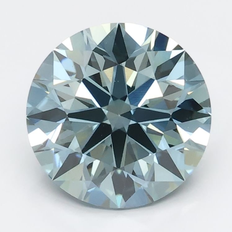 Loose Diamond - ROUND 2.16ct Blue VS1: Loose Diamond - ROUND 2.16ct Blue VS1 Source: This is a real non-mined Diamond that has been grown in a lab Shape: ROUND Carats: 2.16 Color: Blue Certification: NONE Video: