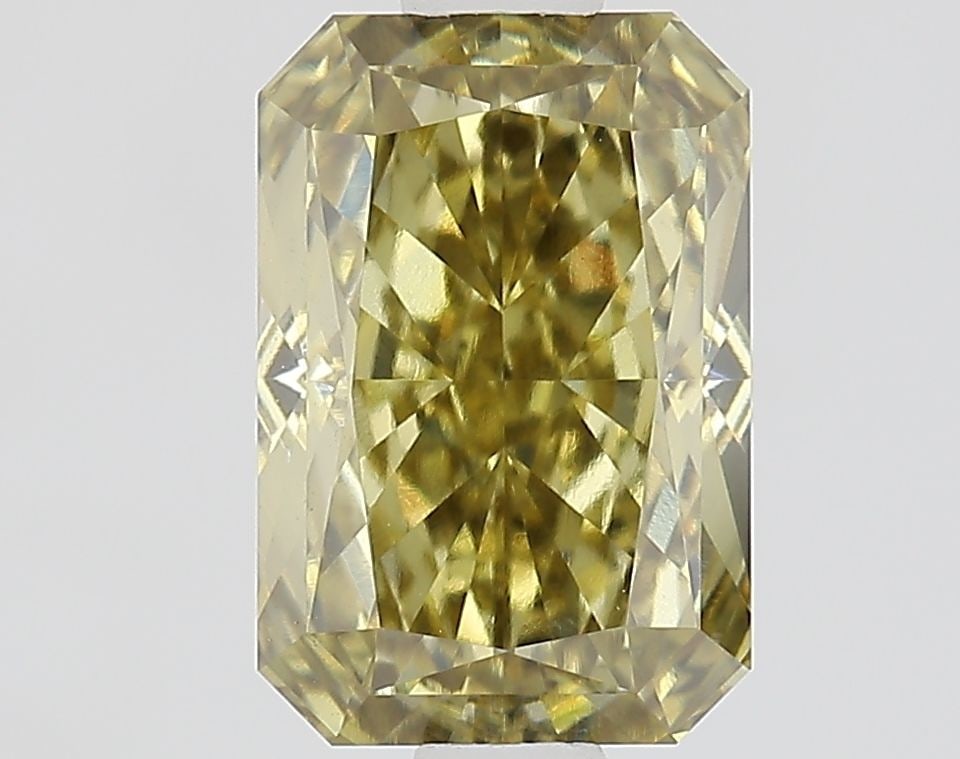 Loose Diamond - RADIANT 1.53ct Fancy Intense Gray Yellow VVS2: Loose Diamond - RADIANT 1.53ct Fancy Intense Gray Yellow VVS2 Source: This is a real non-mined Diamond that has been grown in a lab Shape: RADIANT Carats: 1.53 Color: Fancy Intense Gray Yellow Certifi