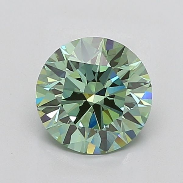 Ideal Loose Diamond - ROUND 2.29ct Fancy Vivid Green VS2: Ideal Loose Diamond - ROUND 2.29ct Fancy Vivid Green VS2 Source: This is a real non-mined Diamond that has been grown in a lab Shape: ROUND Carats: 2.29 Color: Fancy Vivid Green Certification: IGI Vid