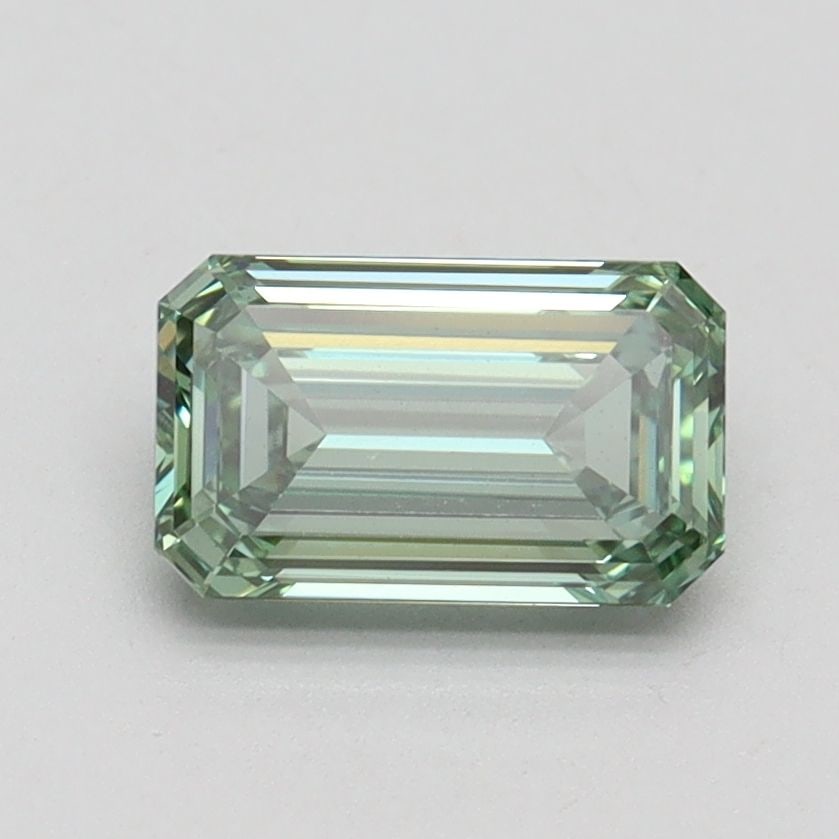 Loose Diamond - EMERALD 1.11ct Fancy Intense Green VS1: Loose Diamond - EMERALD 1.11ct Fancy Intense Green VS1 Source: This is a real non-mined Diamond that has been grown in a lab Shape: EMERALD Carats: 1.11 Color: Fancy Intense Green Certification: IGI V