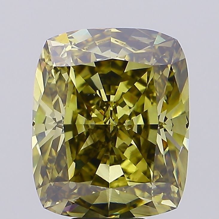 Loose Diamond - CUSHION BRILLIANT 10.18ct Fancy Gray Yellow VS1: Loose Diamond - CUSHION BRILLIANT 10.18ct Fancy Gray Yellow VS1 Source: This is a real non-mined Diamond that has been grown in a lab Shape: CUSHION BRILLIANT Carats: 10.18 Color: Fancy Gray Yellow Ce