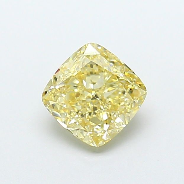 Loose Diamond - CUSHION MODIFIED 1.21ct Fancy Light Yellow VS1: Loose Diamond - CUSHION MODIFIED 1.21ct Fancy Light Yellow VS1 Source: This is a real non-mined Diamond that has been grown in a lab Shape: CUSHION MODIFIED Carats: 1.21 Color: Fancy Light Yellow Cert