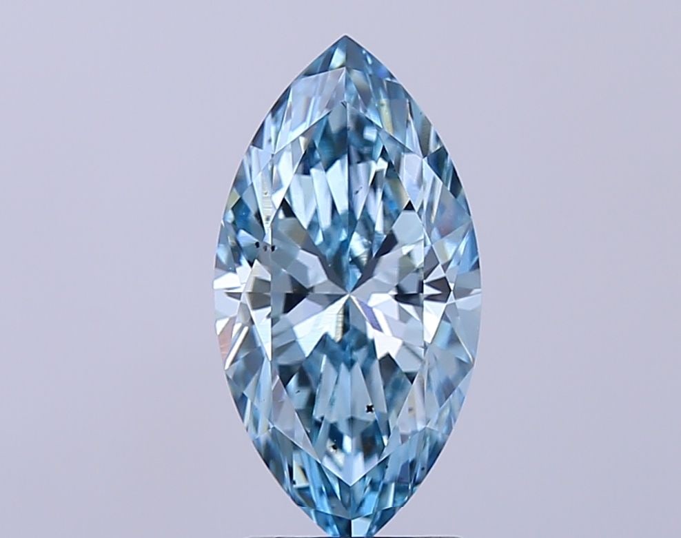 Loose Diamond - MARQUISE 2.09ct Fancy Vivid Blue SI1: Loose Diamond - MARQUISE 2.09ct Fancy Vivid Blue SI1 Source: This is a real non-mined Diamond that has been grown in a lab Shape: MARQUISE Carats: 2.09 Color: Fancy Vivid Blue Certification: NONE Vide