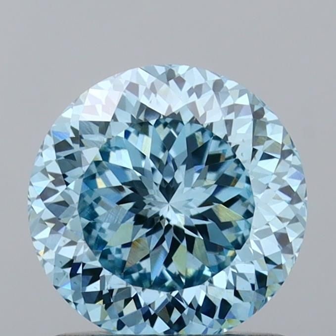 Loose Diamond - ROUND 1.1ct Fancy Intense Blue VS1: Loose Diamond - ROUND 1.1ct Fancy Intense Blue VS1 Source: This is a real non-mined Diamond that has been grown in a lab Shape: ROUND Carats: 1.1 Color: Fancy Intense Blue Certification: IGI Video: