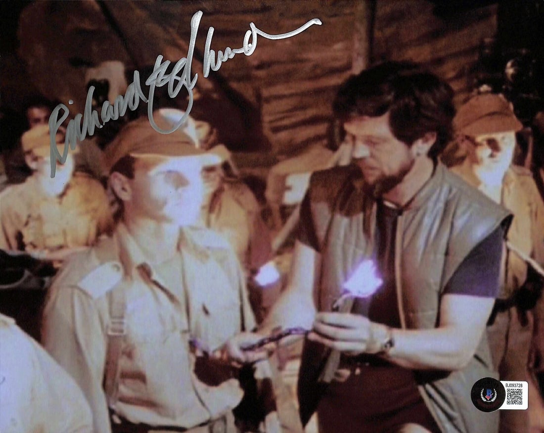 Richard Edlund Signed 8x10 Photo Raiders of the Lost Ark Beckett Certified: Richard Edlund Signed 8x10 Photo Raiders of the Lost Ark Beckett Certified This is an 8x10 color photograph signed by Richard Edlund, the ILM Animation Supervisor for "Raiders of the Lost Ark," a role