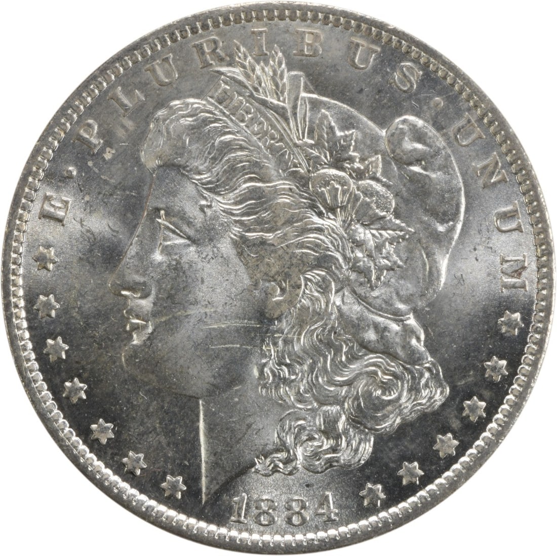Choice BU 1884-O Silver Dollar Uncirculated Morgan Uncertified: Choice BU 1884-O Silver Dollar Uncirculated Morgan Uncertified This 1884-O Morgan Silver Dollar is an uncirculated coin in Choice Brilliant Uncirculated (BU) condition. Struck at the New Orleans Mint,