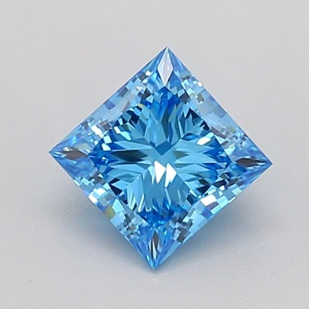 Loose Diamond - PRINCESS 0.9ct Fancy Vivid Blue VVS2: Loose Diamond - PRINCESS 0.9ct Fancy Vivid Blue VVS2 Source: This is a real non-mined Diamond that has been grown in a lab Shape: PRINCESS Carats: 0.9 Color: Fancy Vivid Blue Certification: IGI Video: