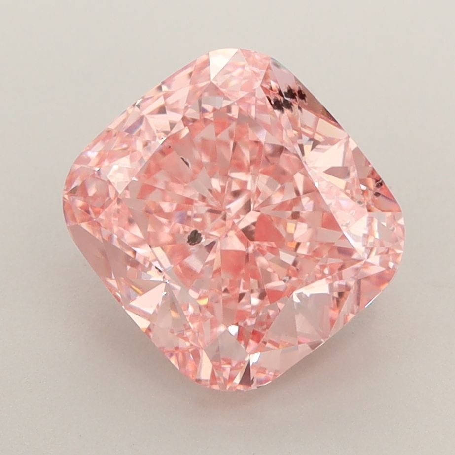 Loose Diamond - CUSHION BRILLIANT 3.03ct Fancy Vivid Pink SI2: Loose Diamond - CUSHION BRILLIANT 3.03ct Fancy Vivid Pink SI2 Source: This is a real non-mined Diamond that has been grown in a lab Shape: CUSHION BRILLIANT Carats: 3.03 Color: Fancy Vivid Pink Certif