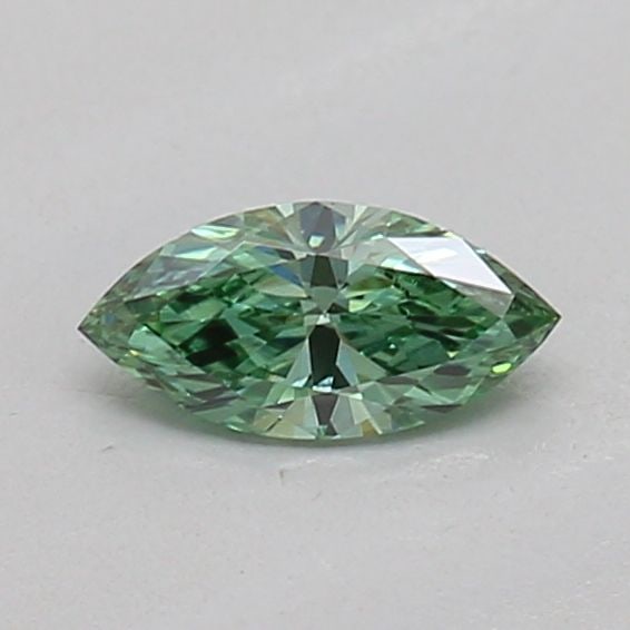 Loose Diamond - MARQUISE 0.15ct Fancy Vivid Green VVS2: Loose Diamond - MARQUISE 0.15ct Fancy Vivid Green VVS2 Source: This is a real non-mined Diamond that has been grown in a lab Shape: MARQUISE Carats: 0.15 Color: Fancy Vivid Green Certification: IGI Vi