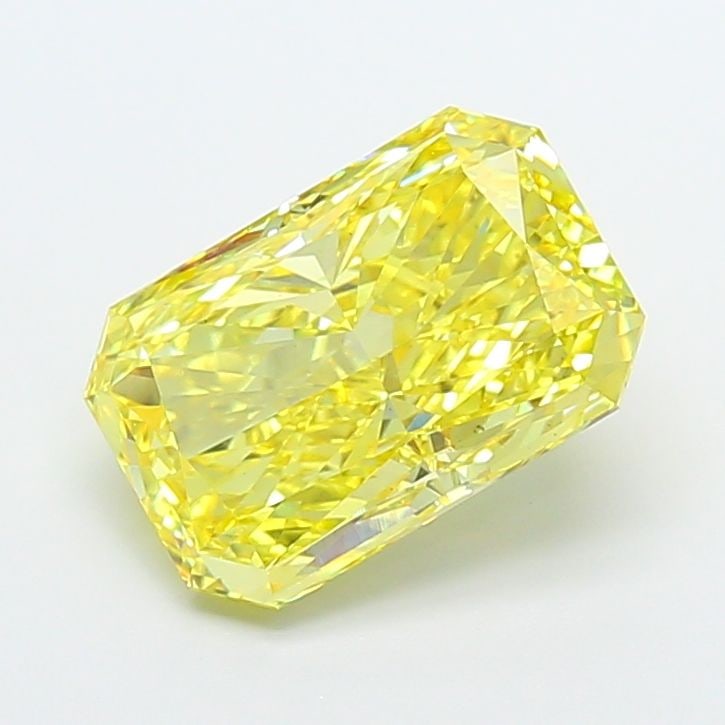 Loose Diamond - RADIANT 5.03ct Fancy Vivid Yellow VS1: Loose Diamond - RADIANT 5.03ct Fancy Vivid Yellow VS1 Source: This is a real non-mined Diamond that has been grown in a lab Shape: RADIANT Carats: 5.03 Color: Fancy Vivid Yellow Certification: IGI Add