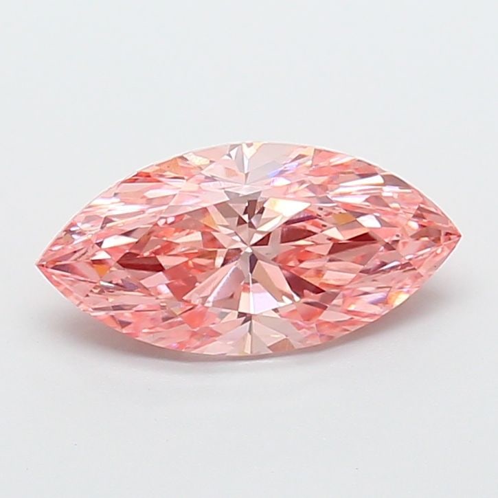 Loose Diamond - MARQUISE 2.5ct Fancy Vivid Pink VS2: Loose Diamond - MARQUISE 2.5ct Fancy Vivid Pink VS2 Source: This is a real non-mined Diamond that has been grown in a lab Shape: MARQUISE Carats: 2.5 Color: Fancy Vivid Pink Certification: IGI Video: