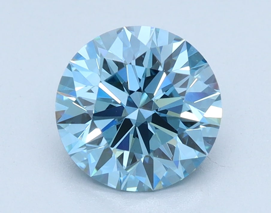 Loose Diamond - Round 1.24ct BLUE VS1: Loose Diamond - Round 1.24ct BLUE VS1 Source: This is a real non-mined Diamond that has been grown in a lab Shape: Round Carats: 1.24 Color: BLUE Clarity: VS1 Certification: IGI Condition: Pre-Owned