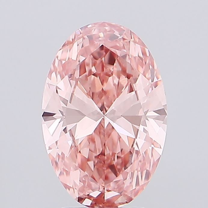 Loose Diamond - OVAL 3.08ct Fancy Vivid Pink VVS2: Loose Diamond - OVAL 3.08ct Fancy Vivid Pink VVS2 Source: This is a real non-mined Diamond that has been grown in a lab Shape: OVAL Carats: 3.08 Color: Fancy Vivid Pink Certification: IGI Video: