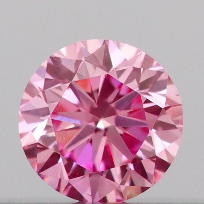 Loose Diamond - ROUND 0.13ct Fancy Vivid Pink VS1: Loose Diamond - ROUND 0.13ct Fancy Vivid Pink VS1 Source: This is a real non-mined Diamond that has been grown in a lab Shape: ROUND Carats: 0.13 Color: Fancy Vivid Pink Certification: IGI Video: