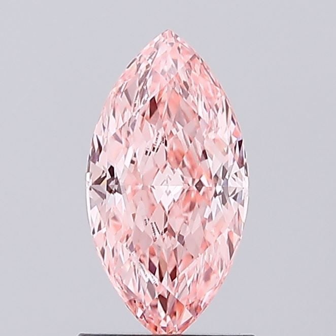 Loose Diamond - MARQUISE 1.11ct Fancy Vivid Pink VVS2: Loose Diamond - MARQUISE 1.11ct Fancy Vivid Pink VVS2 Source: This is a real non-mined Diamond that has been grown in a lab Shape: MARQUISE Carats: 1.11 Color: Fancy Vivid Pink Certification: IGI Vide