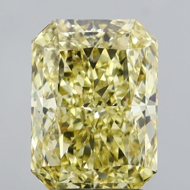 Loose Diamond - RADIANT 2.51ct Fancy Intense Yellow SI1: Loose Diamond - RADIANT 2.51ct Fancy Intense Yellow SI1 Source: This is a real non-mined Diamond that has been grown in a lab Shape: RADIANT Carats: 2.51 Color: Fancy Intense Yellow Certification: