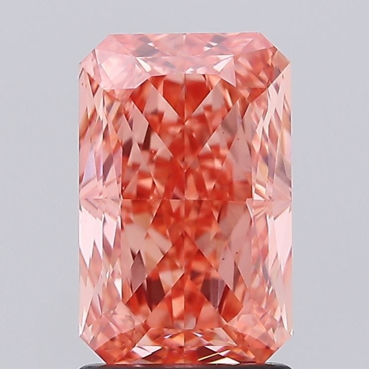 Loose Diamond - RADIANT 2.05ct Fancy Intense Orange VS1: Loose Diamond - RADIANT 2.05ct Fancy Intense Orange VS1 Source: This is a real non-mined Diamond that has been grown in a lab Shape: RADIANT Carats: 2.05 Color: Fancy Intense Orange Certification: NON