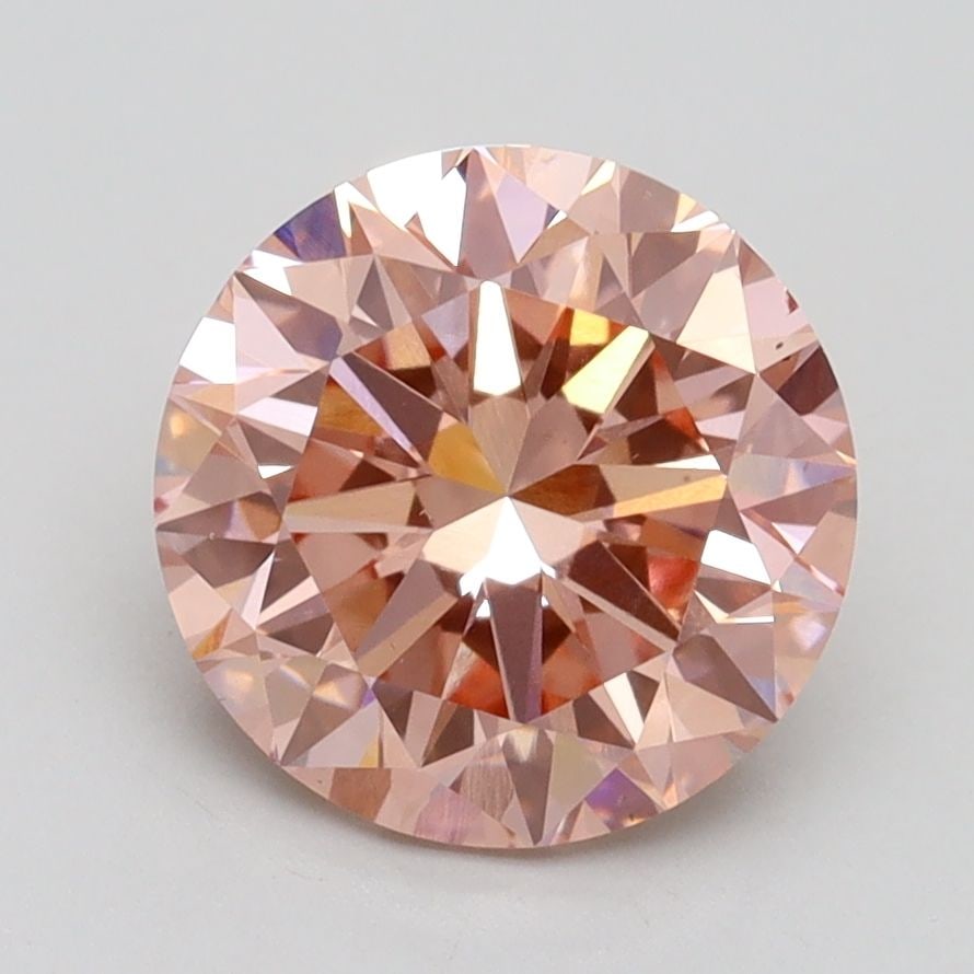 Loose Diamond - ROUND 2.49ct Fancy Intense Pink VS2: Loose Diamond - ROUND 2.49ct Fancy Intense Pink VS2 Source: This is a real non-mined Diamond that has been grown in a lab Shape: ROUND Carats: 2.49 Color: Fancy Intense Pink Certification: IGI Video: