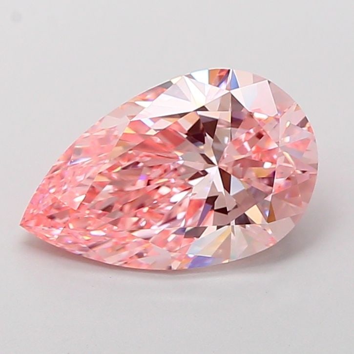 Loose Diamond - PEAR 4.5ct Fancy Vivid Pink VS1: Loose Diamond - PEAR 4.5ct Fancy Vivid Pink VS1 Source: This is a real non-mined Diamond that has been grown in a lab Shape: PEAR Carats: 4.5 Color: Fancy Vivid Pink Certification: IGI Video: Video