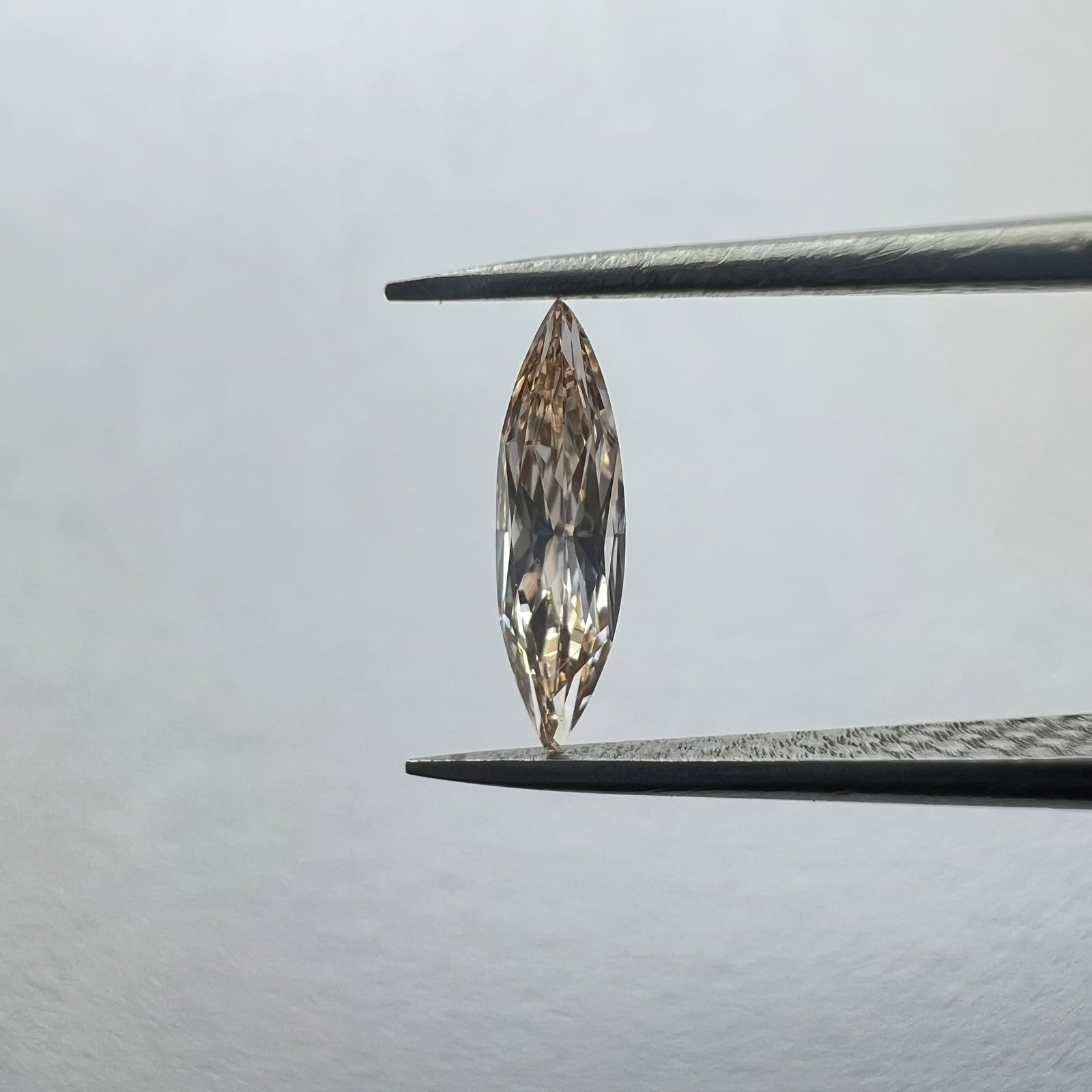 Loose Diamond - MARQUISE 0.15ct Brown VS2: Loose Diamond - MARQUISE 0.15ct Brown VS2 Source: This is a real non-mined Diamond that has been grown in a lab Shape: MARQUISE Carats: 0.15 Color: Brown Certification: NONE Additional images