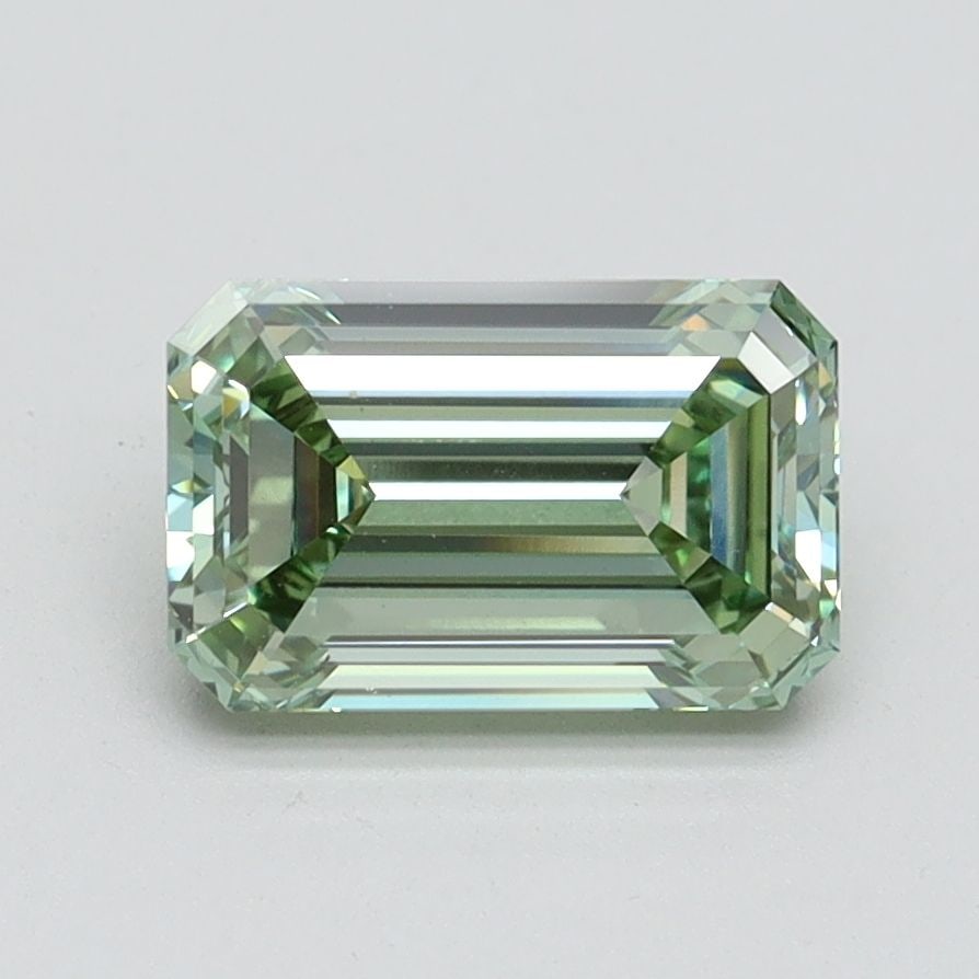 Loose Diamond - EMERALD 1.59ct Fancy Intense Green VS1: Loose Diamond - EMERALD 1.59ct Fancy Intense Green VS1 Source: This is a real non-mined Diamond that has been grown in a lab Shape: EMERALD Carats: 1.59 Color: Fancy Intense Green Certification: IGI V