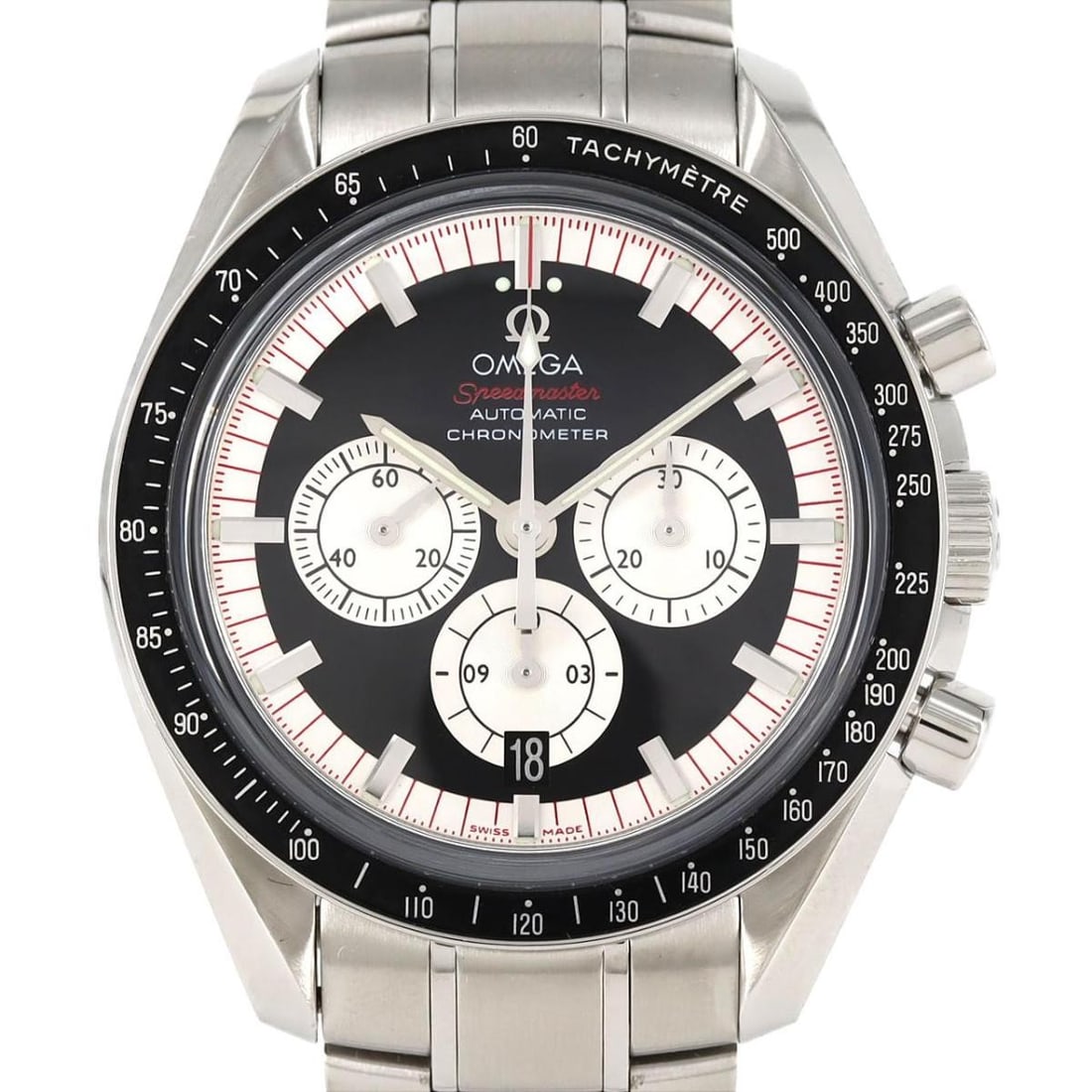 OMEGA Schumacher '05 Men's Speedmaster Wristwatch 3507.51: OMEGA Schumacher '05 Men's Speedmaster Wristwatch 3507.51 This is an OMEGA Speedmaster Schumacher '05 3507.51 men's wristwatch. Made in Switzerland, this pre-owned timepiece is designed for men and fe