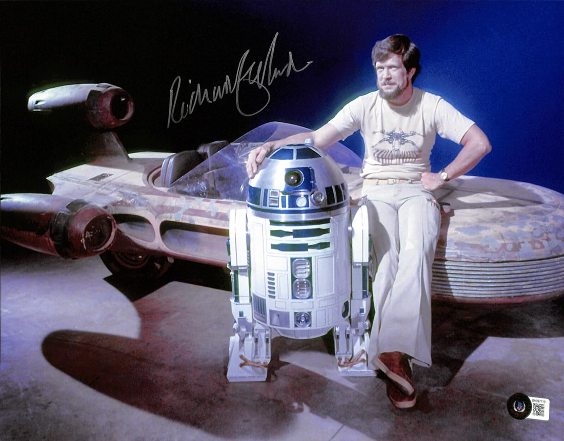 Richard Edlund Signed 11x14 Photo Star Wars A New Hope Beckett Authenticated: Richard Edlund Signed 11x14 Photo Star Wars A New Hope Beckett Authenticated This is an autographed 11x14 color photograph signed by Richard Edlund, the ILM visual effects artist who contributed to th