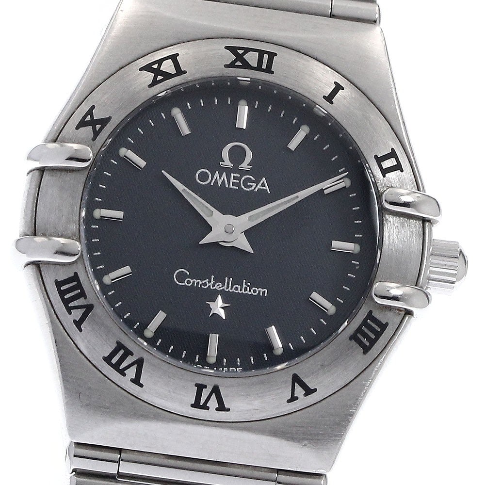 Omega Constellation Ladies Quartz Stainless Steel Watch 1562.40: Omega Constellation Ladies Quartz Stainless Steel Watch 1562.40 This OMEGA Constellation Quartz ladies wristwatch features a stainless steel case and bracelet with a gray dial. The watch is powered by
