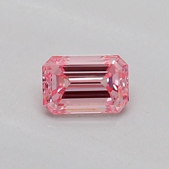 Loose Diamond - EMERALD 0.17ct Fancy Vivid Pink VS1: Loose Diamond - EMERALD 0.17ct Fancy Vivid Pink VS1 Source: This is a real non-mined Diamond that has been grown in a lab Shape: EMERALD Carats: 0.17 Color: Fancy Vivid Pink Certification: IGI Video: