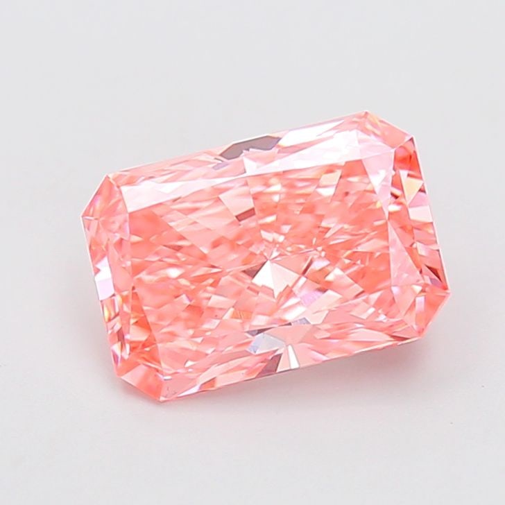 Loose Diamond - RADIANT 2.96ct Fancy Vivid Pink VS1: Loose Diamond - RADIANT 2.96ct Fancy Vivid Pink VS1 Source: This is a real non-mined Diamond that has been grown in a lab Shape: RADIANT Carats: 2.96 Color: Fancy Vivid Pink Certification: IGI Video: