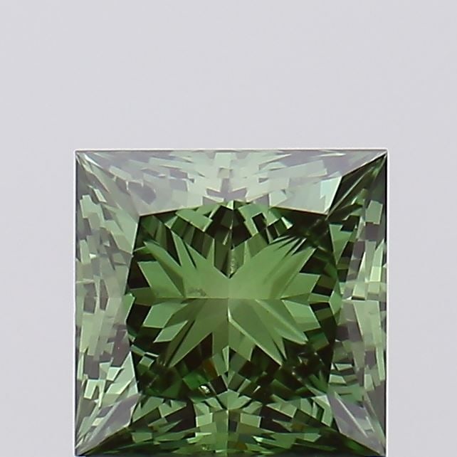 Loose Diamond - PRINCESS 1.49ct Fancy Vivid Green VS2: Loose Diamond - PRINCESS 1.49ct Fancy Vivid Green VS2 Source: This is a real non-mined Diamond that has been grown in a lab Shape: PRINCESS Carats: 1.49 Color: Fancy Vivid Green Certification: IGI Vid