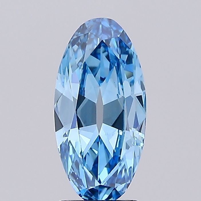 Loose Diamond - OVAL 2.02ct Fancy Vivid Blue VS1: Loose Diamond - OVAL 2.02ct Fancy Vivid Blue VS1 Source: This is a real non-mined Diamond that has been grown in a lab Shape: OVAL Carats: 2.02 Color: Fancy Vivid Blue Certification: IGI Video: