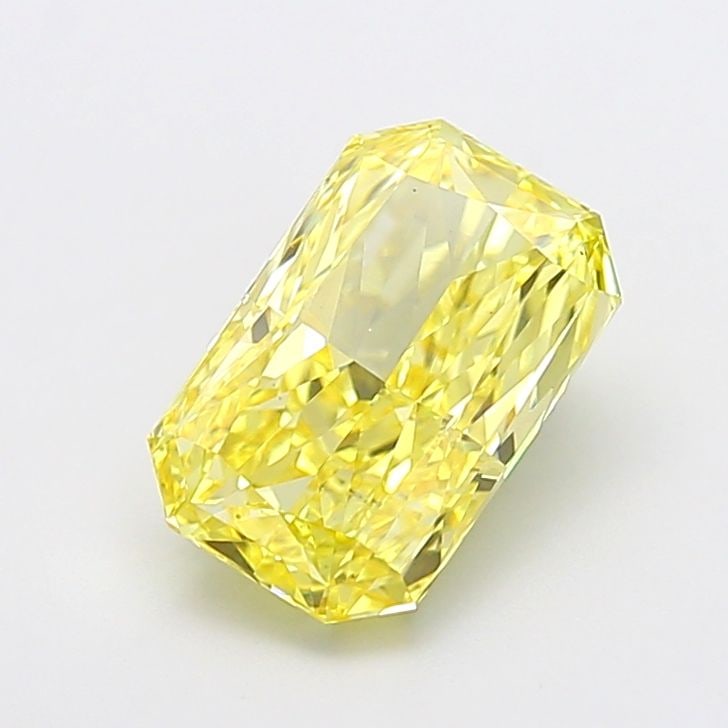 Loose Diamond - RADIANT 3.0ct Fancy Vivid Yellow VS2: Loose Diamond - RADIANT 3.0ct Fancy Vivid Yellow VS2 Source: This is a real non-mined Diamond that has been grown in a lab Shape: RADIANT Carats: 3.0 Color: Fancy Vivid Yellow Certification: IGI Video