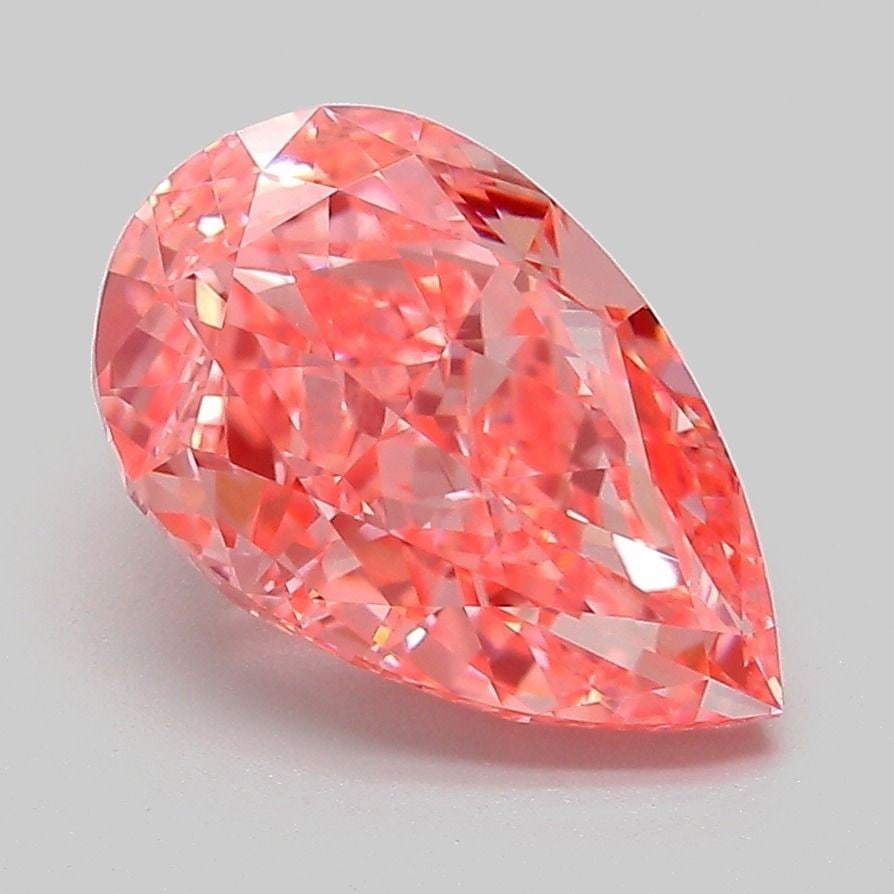 Loose Diamond - PEAR 3.02ct Fancy Vivid Pink VS1: Loose Diamond - PEAR 3.02ct Fancy Vivid Pink VS1 Source: This is a real non-mined Diamond that has been grown in a lab Shape: PEAR Carats: 3.02 Color: Fancy Vivid Pink Certification: IGI Video: