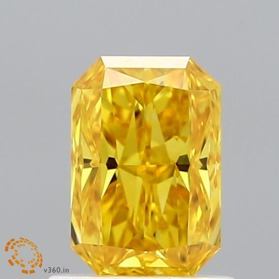 Loose Diamond - RADIANT 0.89ct Fancy Vivid Yellow VS1: Loose Diamond - RADIANT 0.89ct Fancy Vivid Yellow VS1 Source: This is a real non-mined Diamond that has been grown in a lab Shape: RADIANT Carats: 0.89 Color: Fancy Vivid Yellow Certification: IGI Vid