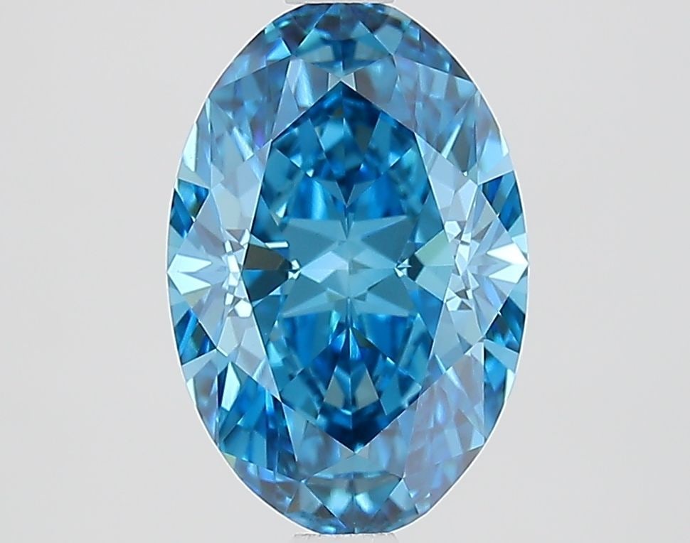 Loose Diamond - OVAL 2.08ct Fancy Vivid Blue VVS2: Loose Diamond - OVAL 2.08ct Fancy Vivid Blue VVS2 Source: This is a real non-mined Diamond that has been grown in a lab Shape: OVAL Carats: 2.08 Color: Fancy Vivid Blue Certification: IGI Video: