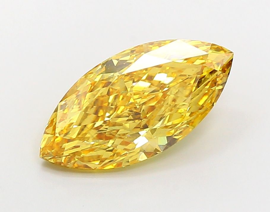 Loose Diamond - MARQUISE 5.03ct Fancy Vivid Yellow VS2: Loose Diamond - MARQUISE 5.03ct Fancy Vivid Yellow VS2 Source: This is a real non-mined Diamond that has been grown in a lab Shape: MARQUISE Carats: 5.03 Color: Fancy Vivid Yellow Certification: IGI V